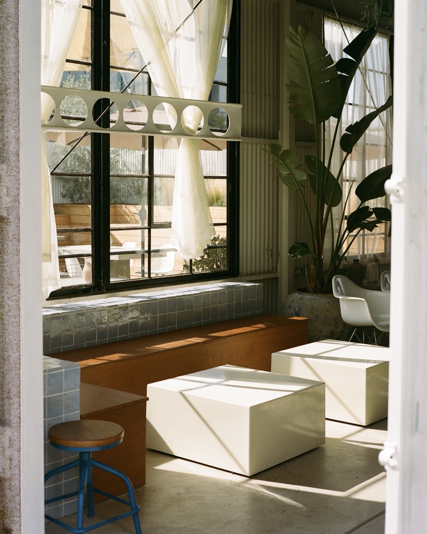The sunlit clubhouse lounge at NSC